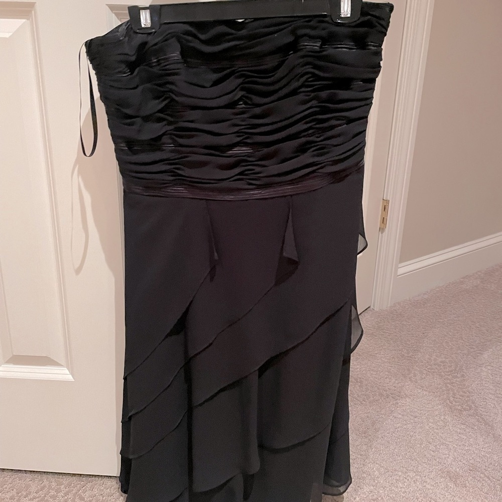 White House Black Market strapless evening dress 12 New